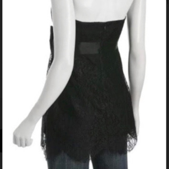 Nanette Lepore Black Lace Strapless Top "Ingenue" NWT Sz 0 or Sz 2 NWT - Picture 2 of 6
